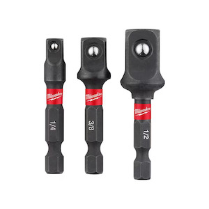 Milwaukee SHOCKWAVE Impact Duty 1/4 in. Hex Shank Socket Adapter Set (3-Piece)