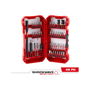 Milwaukee SHOCKWAVE Impact Duty Alloy Steel Screw Driver Bit Set (45-Piece)