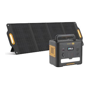 Powerness Solar Generator 1500, Hiker 1500 Power Station + Solar X200 Solar Panel