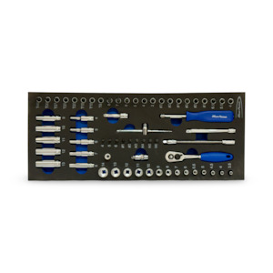 Tool, household: Blue Point EVA Tool Holder Set - 64 Pieces 1/4" Series Metric Socket Set