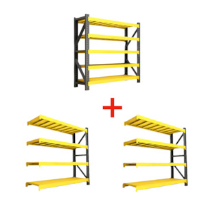 Warehouse Garage Storage Rack Shelving 5 Layer 300kg 6000x600x2000mm Starter Kit