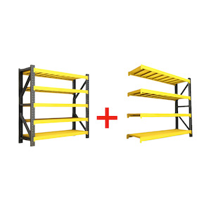 Warehouse Garage Storage Rack Shelving 5 Layer 300kg 4000x600x2000mm Starter Kit