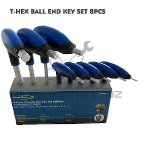 Blue Point Tools T-Hex Ball End Key Set 8pcs BLWBS8