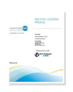 Business consultant service: Everything DiSC 363® for Leaders Report