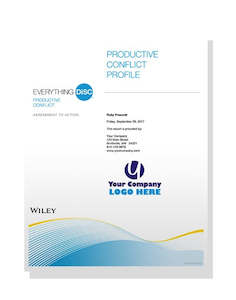 Business consultant service: Everything DiSC® Productive Conflict Profile