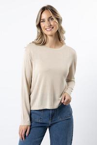 Clothing: STELLA + GEMMA - Shimmer Top Champagne