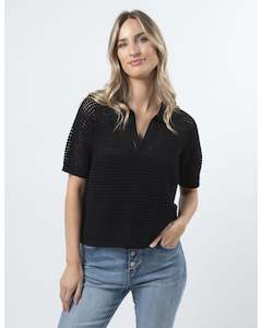 STELLA + GEMMA - Jonah Knit Top Black