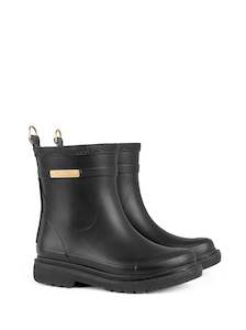 ILSE JACOBSEN - Short Detailed Gumboot - Black