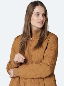 ILSE JACOBSEN - Long Quilt Coat - Cashew