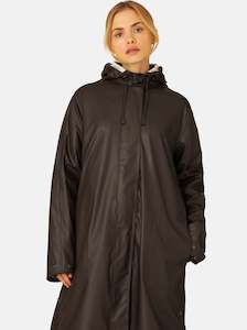 ILSE JACOBSEN - RAIN71 Light Detachable Hood Coat - Ganache