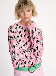 POM AMSTERDAM - Animal Pink Sweater