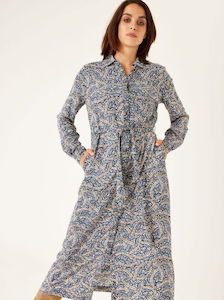 GARCIA - Navy Peony Dress