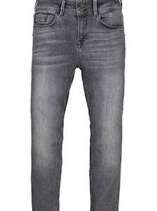 Clothing: GARCIA - Caro 285 Slim Curved Jeans - Medium Used Denim Grey