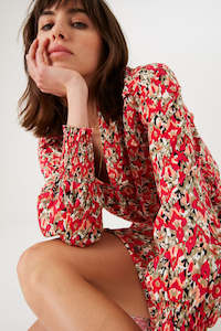 Clothing: GARCIA - Floral Dress - Lush Pink