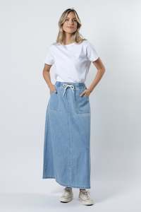 STELLA + GEMMA - Ingrid Skirt - Light Blue Wash