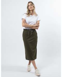 Clothing: STELLA + GEMMA - Essentials Skirt - Khaki