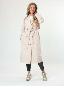 Clothing: STELLA + GEMMA - Boston Trench - Creme Brulee