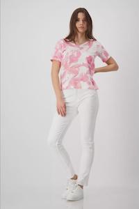 MONARI - Round Neck T-Shirt Pink Smoothie