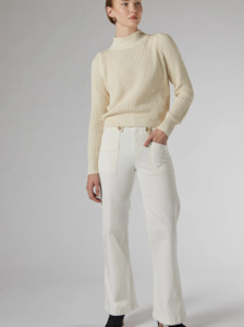 DRICOPER - Piper Wide Leg Pant - Ivory