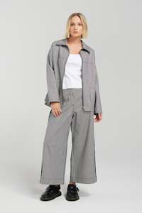 Clothing: NYNE - Jamie Pant / Black Stripe