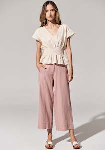 Clothing: POL - Miley Crop Pant Rose