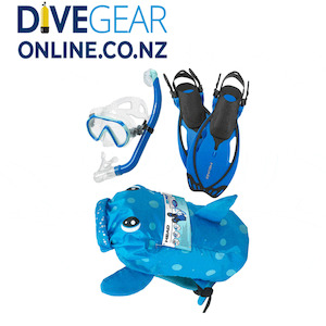 Childrens Snorkelling Sets: SEA PALS Mask, Snorkel and Fin set with Shark Backpack