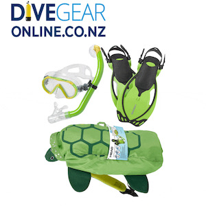 Sea Pals Mask, Snorkel and Fin set with Turtle Travel Bag