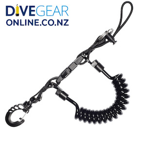 Snorkelling Accessories: Bungee Lanyard Clip with Spring Bungee