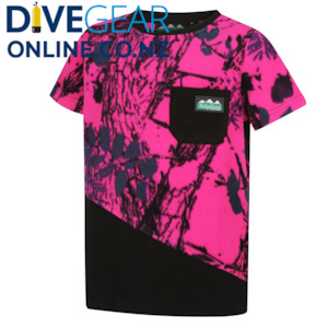 Ridgeline: Ridgeline Kids Spliced Tee Blaze Pink Camo