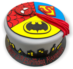 Novelty Superhero Cake