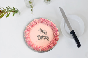 Bakery (with on-site baking): Buttercream Cake - Pink