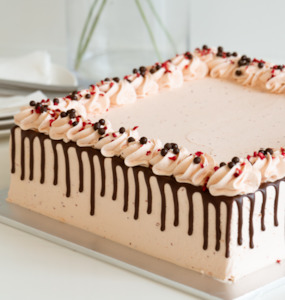 Chocolate Raspberry Cake Slab