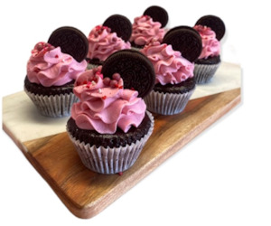 Bakery (with on-site baking): Valentines Oreo Cupcakes