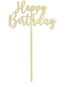 Cake Topper Happy Birthday Classic