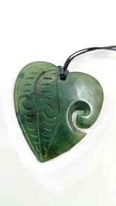 Greenstone Heart Pendant Small