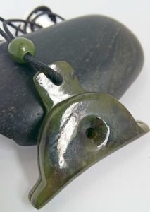 NZ Pounamu Greenstone Shepherds Whistle