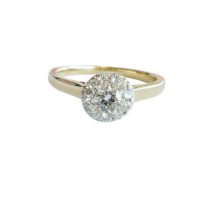 Diamond 9ct Yellow Gold Ring