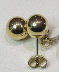 9ct Yellow Gold Ball Earrings