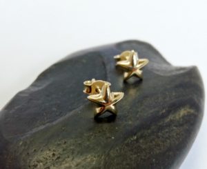 9ct Yellow Gold Star Studs