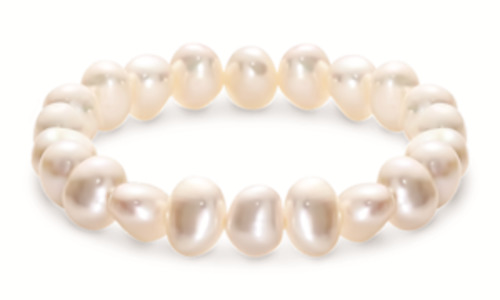 Fresh water pearl stretch bracelet