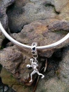 Jewellery: Rugby Player Charm SilveRado