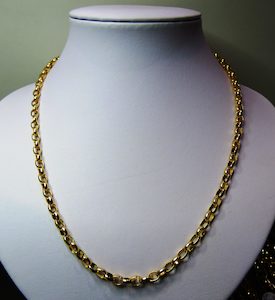 9ct gold Oval Belcher Chain