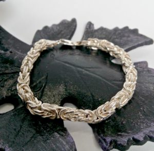 Sterling Silver Italian Byzantine bracelet