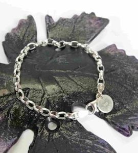 Sterling Silver Oval Belcher Bracelet