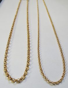 Round Belcher Chain 9ct Yellow Gold 50cm