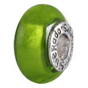 Green Murano SilveRado Bead Charm