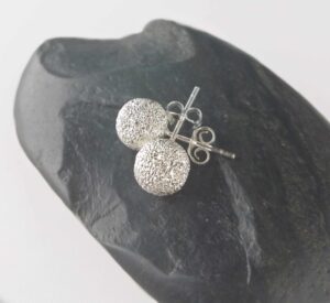 High Shine sterling silver ball studs