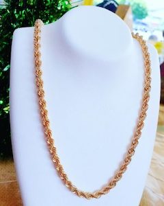 9ct Gold Rope Twist chain 46cm