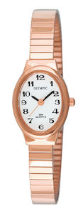 Olympic Everyday Classic Ladies Oval Case with Expanding Band Rose gold