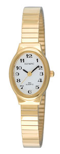 Everyday Classic – Ladies Oval Case with Expanding Band gold